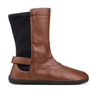 Barfußstiefel (bis zur Wade) für Damen / Braun